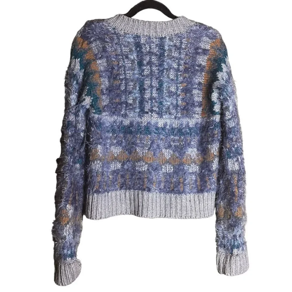Free People Cardigan / Fuzzy Jacket Size Small ▪️